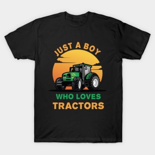 Farm Vehicle Country Life Boy who loves tractors Truck Boy T-Shirt